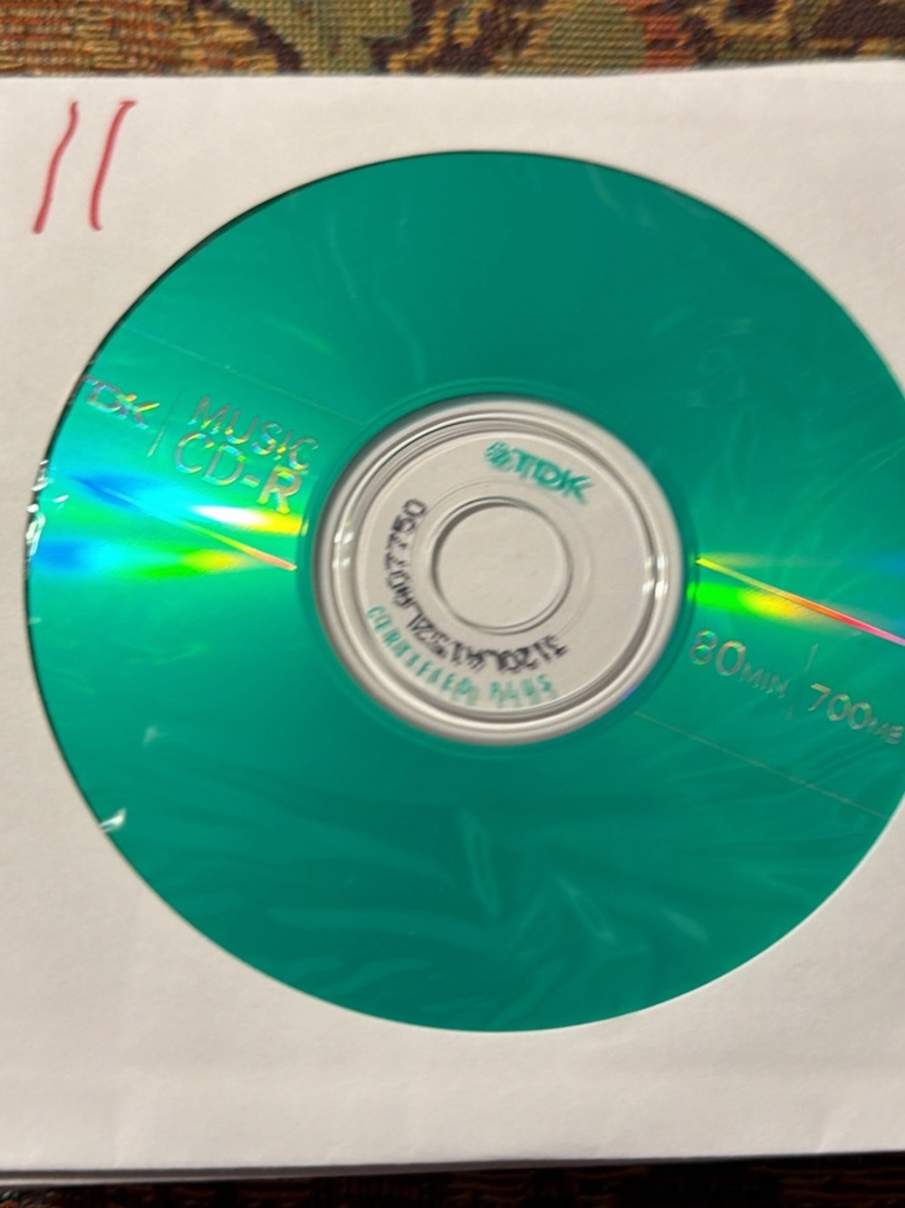 Green Music CD-R 80min 700MB - Packable Recordable Disc